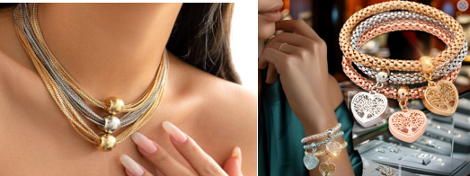 1050148 geo collar y 767070 Brazalete ar